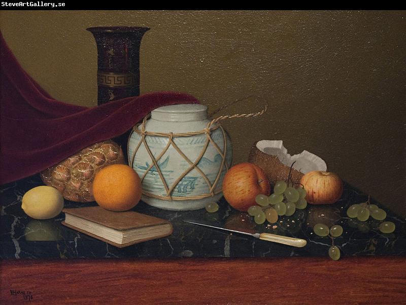 William Harnett Still Life with Ginger Jar